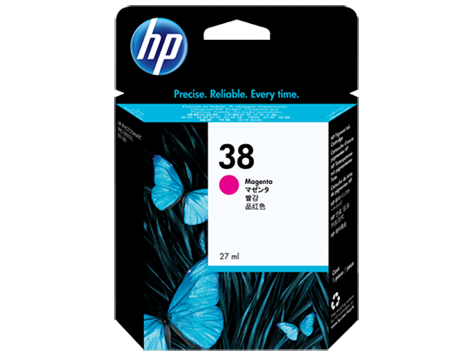 HP 38 Magenta Pigment Original Ink Cartridge (C9416A)