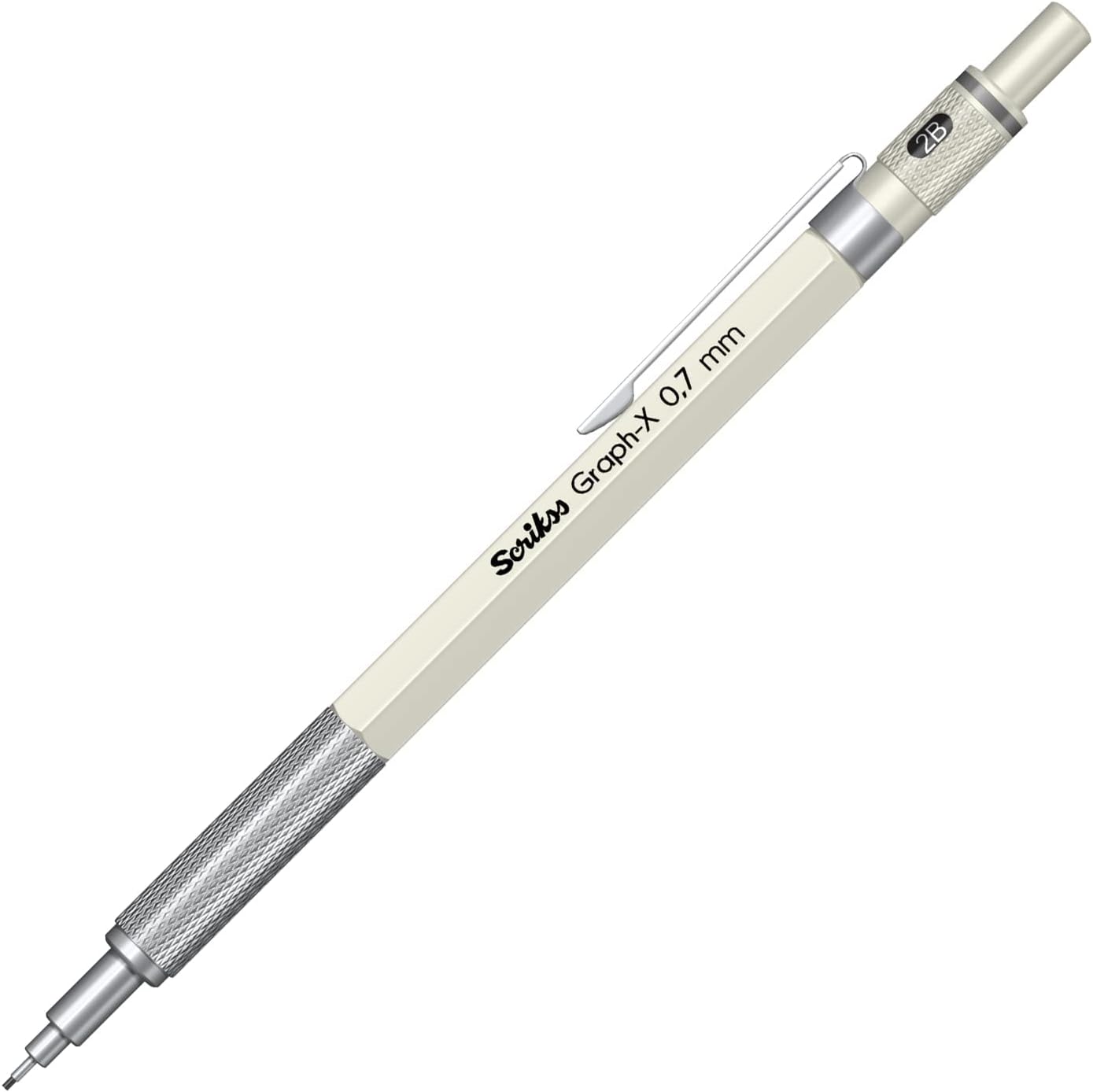Scrikss Graph-X Mekanik Kurşun Kalem 0.7 Mat Beyaz