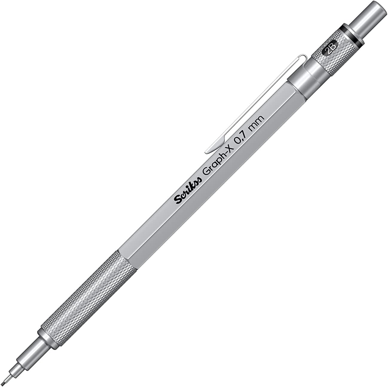 Scrikss Graph-X Mekanik Kurşun Kalem 0.7 Kurşun Saten Gri