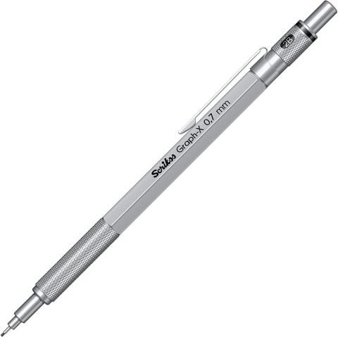 Scrikss Graph-X Mekanik Kurşun Kalem 0.7 Kurşun Saten Gri