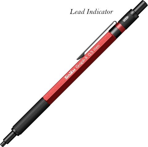 Scrikss Graph-X Mekanik Kurşun Kalem 0.5 Kırmızı