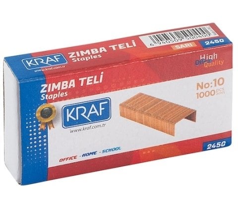 Kraf Zımba Teli No:10 Sarı