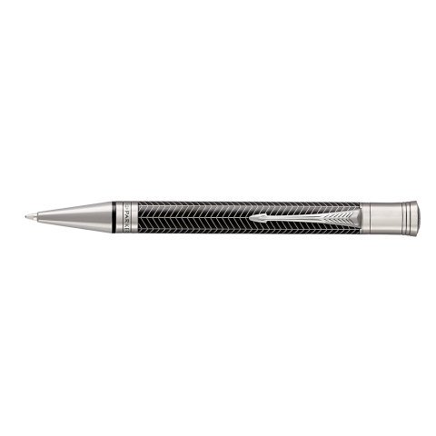 Parker Duofold Prestij Siyah Chevron RT Tükenmez Kalem