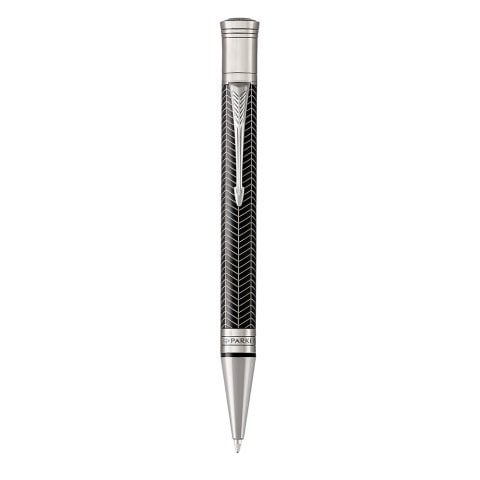 Parker Duofold Prestij Siyah Chevron RT Tükenmez Kalem