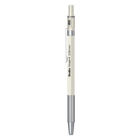 Scrikss Graph-X Mekanik Kurşun Kalem 2.0mm Mat Beyaz