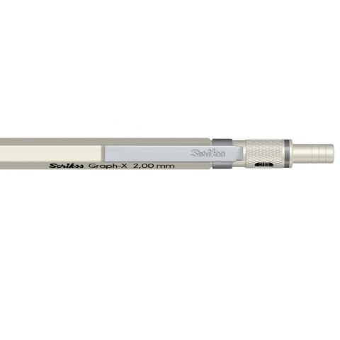 Scrikss Graph-X Mekanik Kurşun Kalem 2.0mm Mat Beyaz