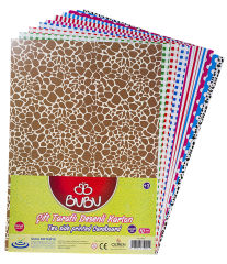 Bu-Bu 50*70 Çift Taraflı Desenli Karton