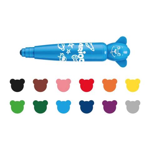 Carioca Teddy Jumbo Bebek Süper Yıkanabilir Keçeli Boya Kalemi 12 Renk