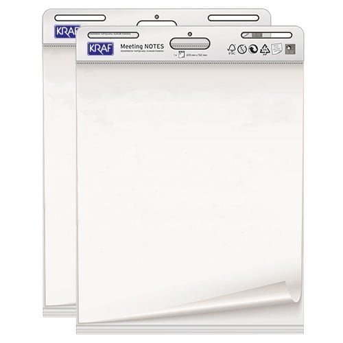 Kraf Yapışkanlı Flipchart Kağıdı Askılı 64x90-30 Yaprak