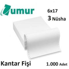 Kantar Fişi 5,5''x17cm 3Nüsha Baskısız 1000'li Koli