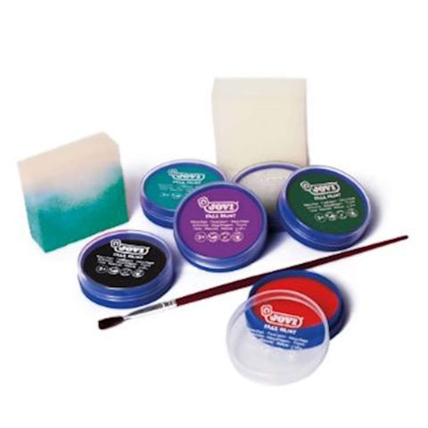 Jovi Krem Yüz Boyası 6 Renk 8ml+Fırça+2 Sünger Halloween