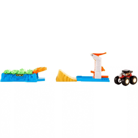 Hot Wheels Monster Trucks Fırlat ve Çarpış Oyun Seti GVK08