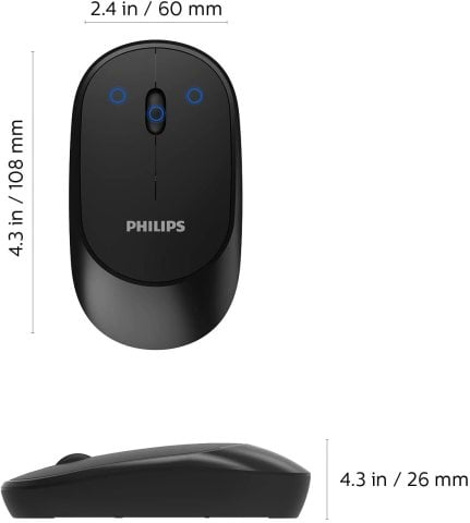 Philips M314 Kablosuz Sessiz Mouse Beyaz