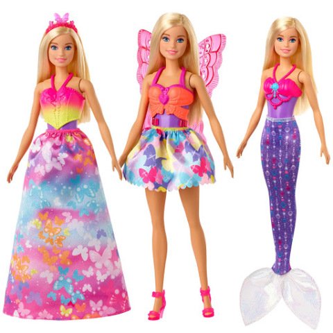 Barbie Dreamtopia Dönüşen Prenses Bebek Oyun Seti GJK40