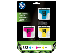 HP 363 3'lü Paket Camgöbeği/Macenta/Sarı Orijinal Mürekkep Kartuşları (CB333EE)