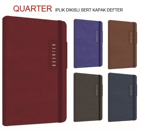 Quarter 17x24 Sert Kapak Defter 120yp.Çizgili
