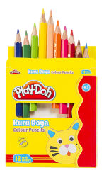 Play-Doh Yarım Boy Kuru Boya 12 Renk