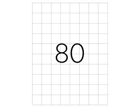 Tanex TW-2080 Laser Etiket 26.25x29.84mm