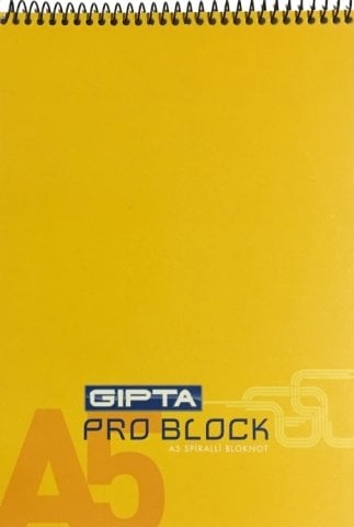 Gıpta Pro Block Spiralli Bloknot A5 Çizgili
