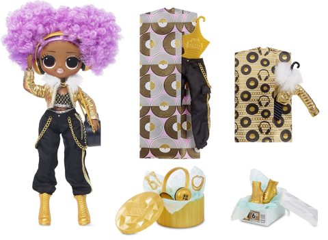 LOL Sürpriz OMG 24K D.J. BB Fashion Doll ile 20 Sürpriz