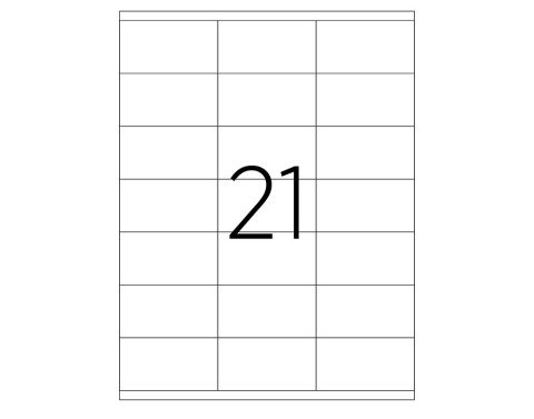 Tanex TW-2121 Laser Etiket 70x38mm