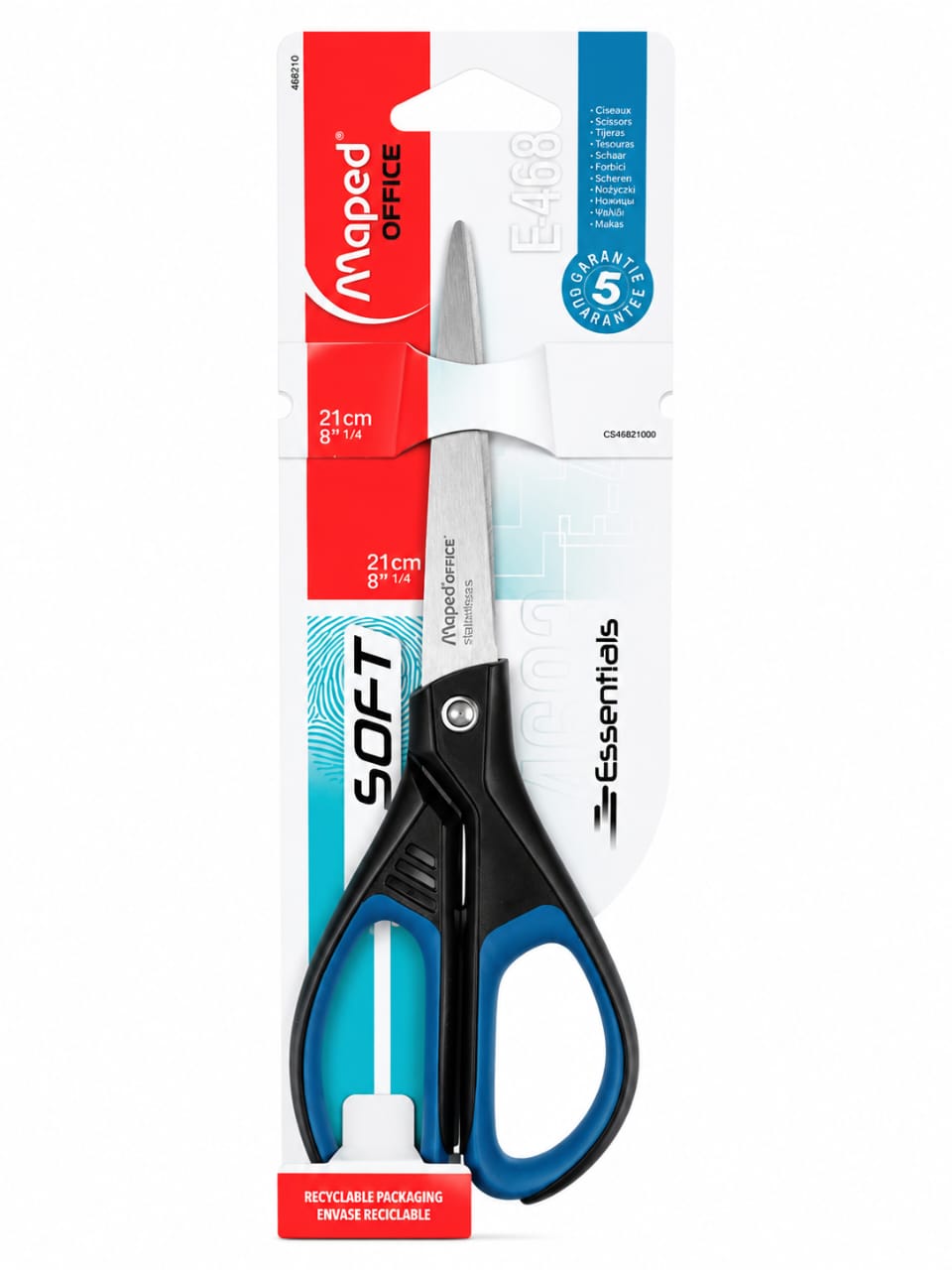 Maped Office Soft Makas 21 cm Ergonomik Ofis Makası