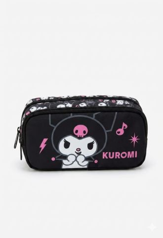 Kuromi 3'lü Okul Çanta Seti - Sırt Çantası, Beslenme Çantası ve Kalemlik