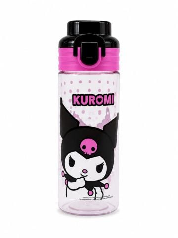 Kuromi Çocuk Matara Suluk 500 ML Siyah Pembe