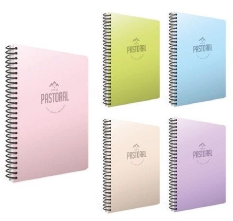 Pastoral A4 Spiralli PP Kapak Defter 60YP Kareli