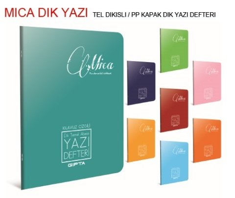 Mica A4 Güzel Yazı Defteri PP Kapak Rehber Çizgili