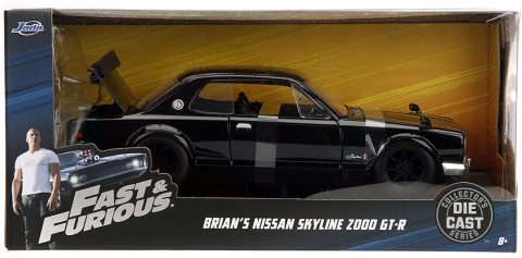 Fast&Furious Brian's Nissan Skyline 2000GT-R 1:24 Model Araba