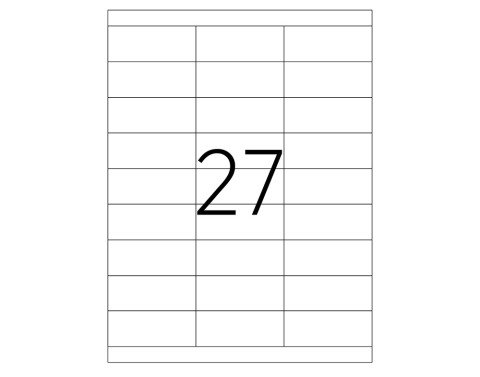 Tanex TW-2327 Laser Etiket 70x30mm
