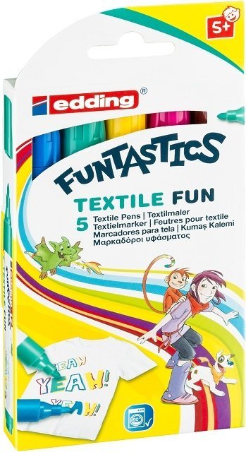 Edding Funtastics Kumaş Boyama Kalemi 5 Renk