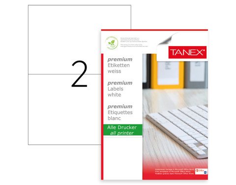 Tanex TW-2402 Laser Etiket 210x143mm