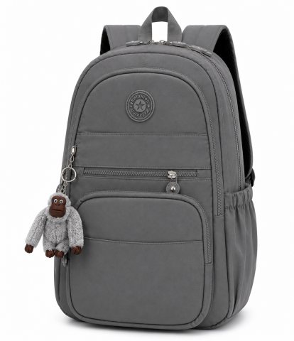 Relaxion Krinkıl Laptop Bölmeli Sırt Çantası Koyu Gri