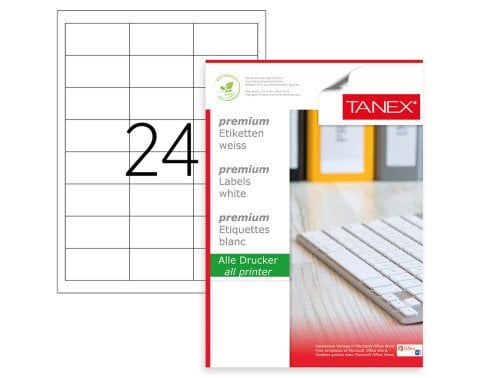 Tanex TW-2533 Laser Etiket 64.6x33.8mm