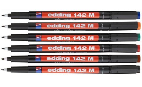 Edding 142M Permanent Asetat Kalemi Siyah