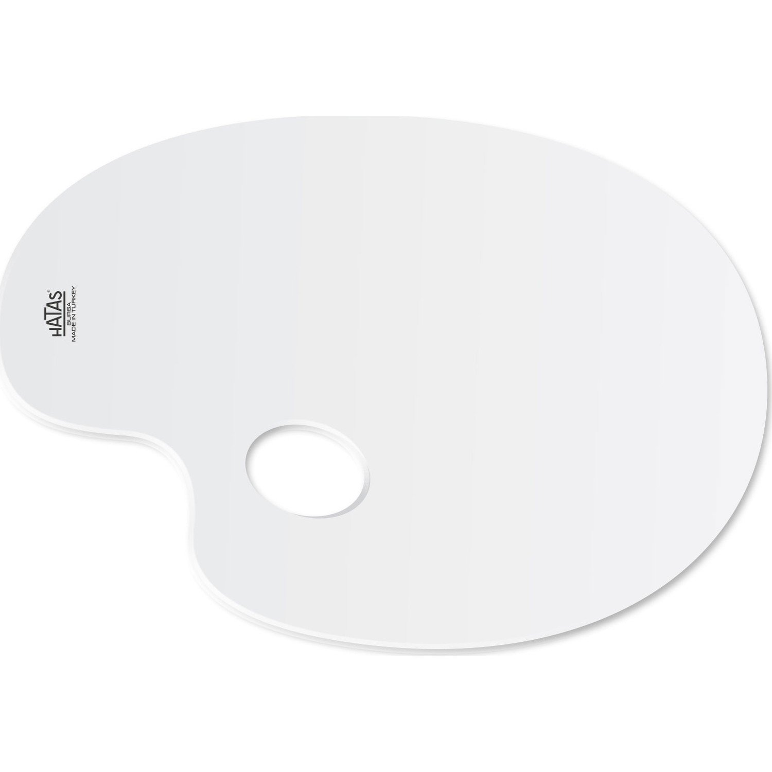 Hatas Plastik Godesiz Oval Resim Paleti 25x35cm