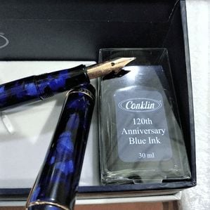 Conklin Duraflex Limited Edition Dolma Kalem Deep Blue Marble