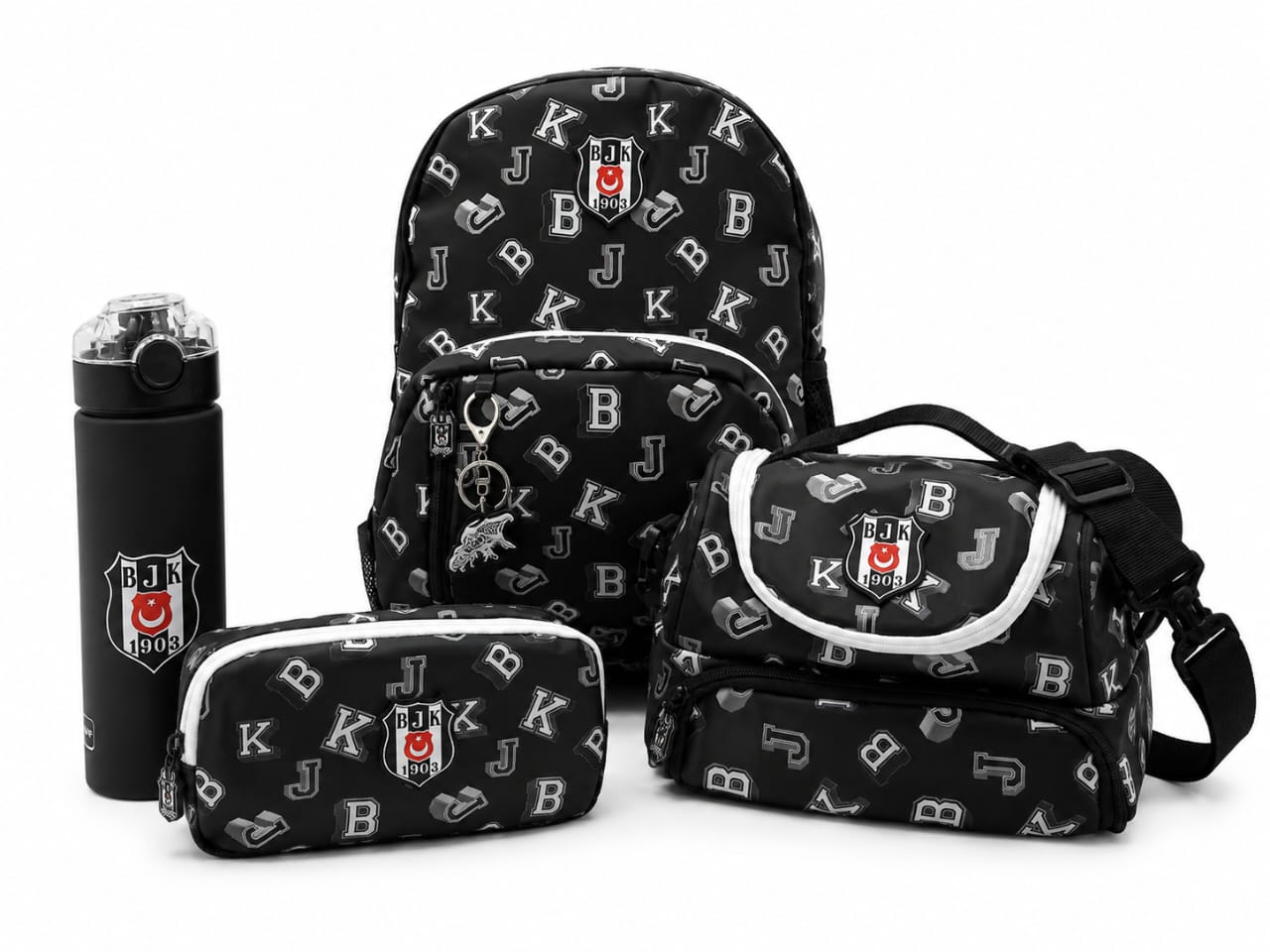 Lisanslı Beşiktaş 4'lü Okul Çanta Seti