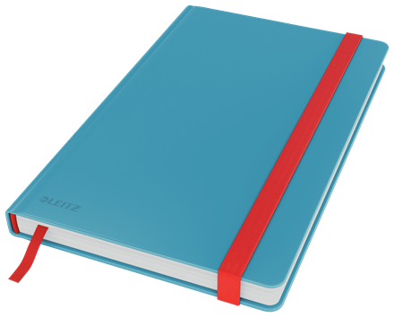 Leitz Cosy Soft Touch Ciltli Kapaklı Kareli Orta Boy Defter, A5 Mavi