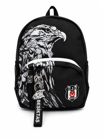 Beşiktaş Lisanslı Anaokulu Çanta Seti 4'lü Kartal Desenli