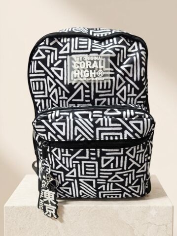 Coral High Geometrik Desenli 3'lü Okul Çanta Seti