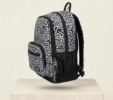 Coral High Geometrik Desenli 3'lü Okul Çanta Seti