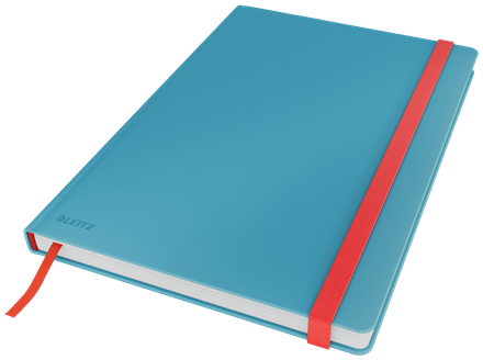 Leitz Cosy Soft Touch Ciltli Kapaklı Kareli Büyük Boy Defter, B5 Mavi