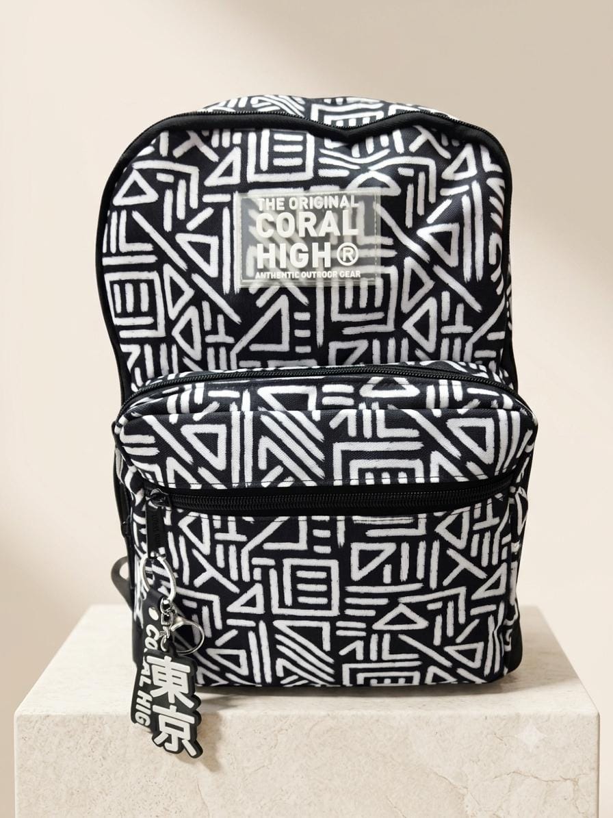 Coral High Geometrik Desenli Okul Çantası