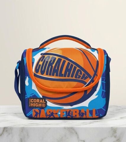 Coral High Basketbol Desenli Beslenme Çantası