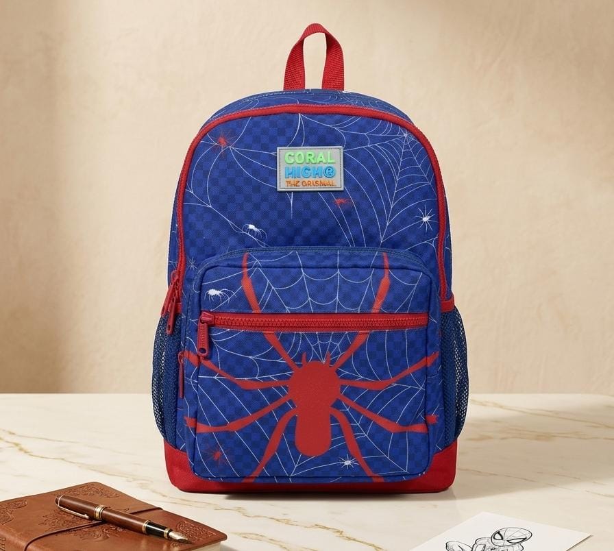 Coral High Örümcek Desenli Okul Çantası