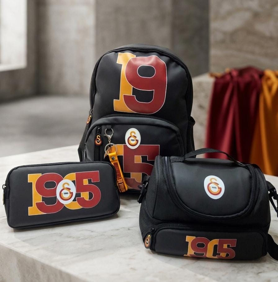Lisanslı Galatasaray 3'lü Okul Çanta Seti