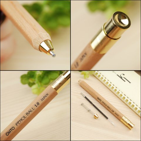 Ohto Pencil Ball Tükenmez Kalem 1.0mm Sarı